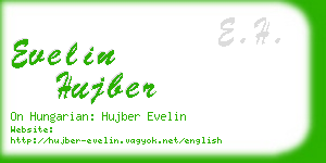 evelin hujber business card